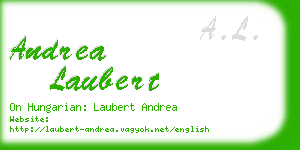 andrea laubert business card